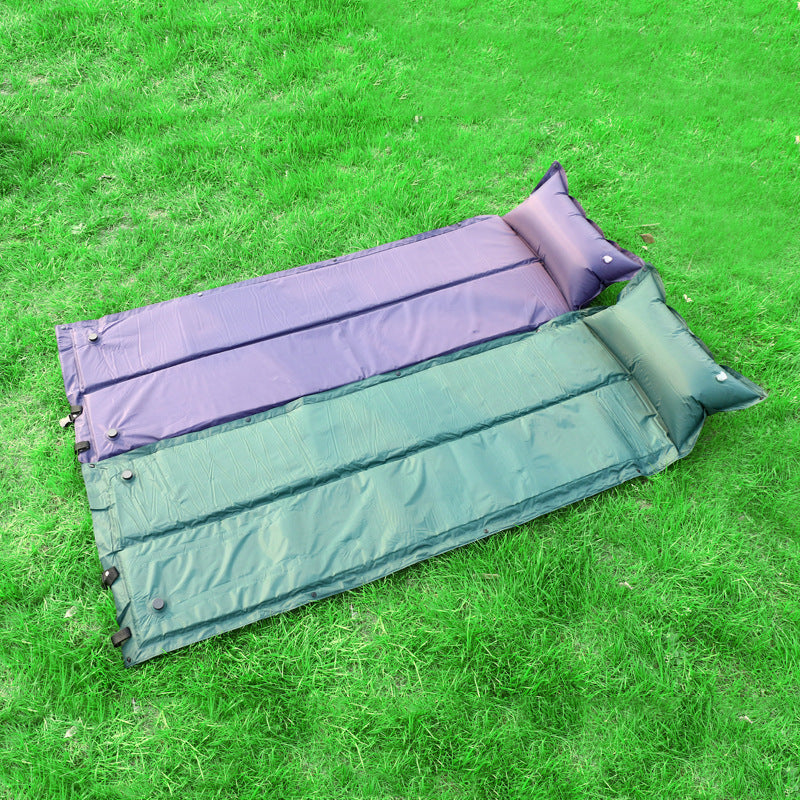 Portable Self-Inflating Sleeping Pad Camping Mat with Attached Pillow and Foldable - Minihomy