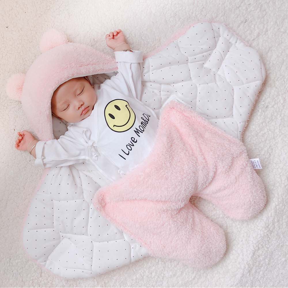 Baby Sleeping Bag Envelope for Newborn Baby Winter Swaddle Blanket - Minihomy