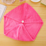 Korean version of coral fleece dry hair cap dry hair towel