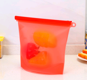 Silicone fresh-keeping bag vacuum sealed bag food  storage bag refrigerator food fruit storage bag