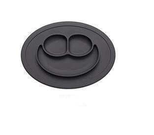 Children's meal pad with silicone smiling face plate - Minihomy