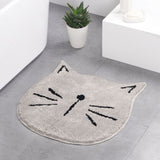 Carpet one generation flocking ins Nordic cartoon cat bathroom absorbent mat home entrance living room mat - Minihomy