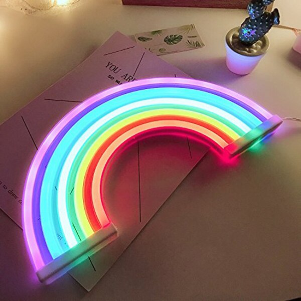 LED wall hanging rainbow neon - Minihomy