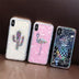 Compatible with Apple, Compatible with Apple , Glitter Laser Case For iPhone 7 8 Plus Flamingo Pineapple Phone Cases For iPhone X 7 6 6S Plus Hard PC Back Cover - Minihomy