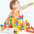 KIDUS 80 beech wooden building blocks - Minihomy