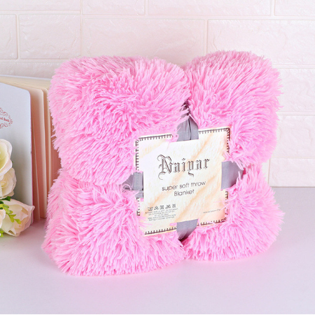 Super Soft Long Shaggy Fuzzy Warm Elegant Cozy With Fluffy Sherpa Throw Blanket