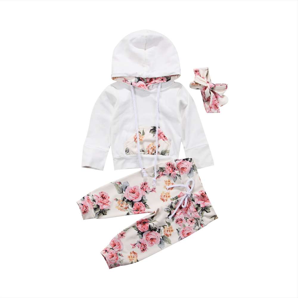 Long sleeve cotton suit three-piece - Minihomy