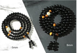 Obsidian multi-circle bead bracelet luminous stone - Minihomy