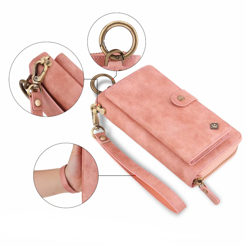 Multi-function Mobile Phone Case Phone Shell Zipper Wallet Set Car Function Phone Case