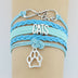 Hand-knitted Cats Animal Paw Charm Bracelet Braided Bracelet - Minihomy