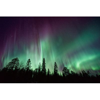 Night aurora tapestry