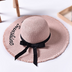 Beach embroidered letters raw edge sun hat - Minihomy