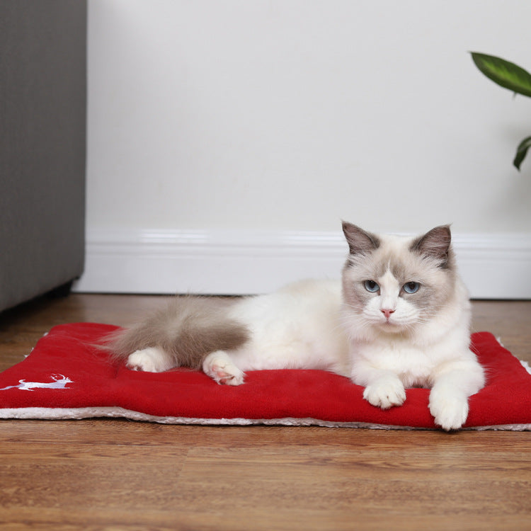 Pet Mat Super Soft Dog Mat For Christmas - Minihomy