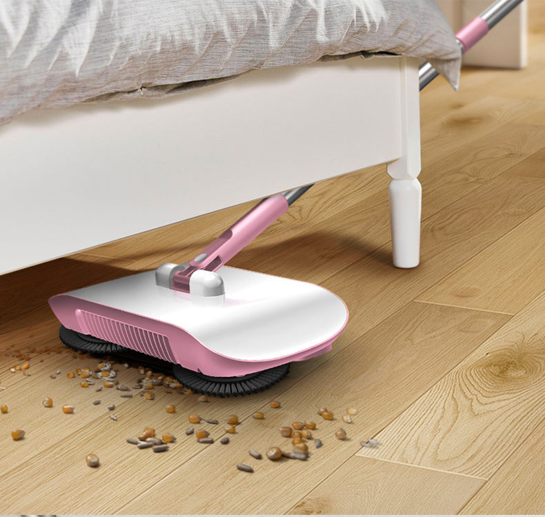 Hand Push Sweeper Household Broom Dustpan Mop Floor All-in-one Machine Gift Mop Sweeper - Minihomy