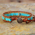 Imperial Stone Hand-woven Leather Bracelet - Minihomy