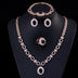 Big Brand Retro Zircon Necklace Set Chain Women - Minihomy