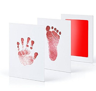 Non-toxic and wash-free baby ink watermarking oil fingerprints and footprints kit family souvenirs