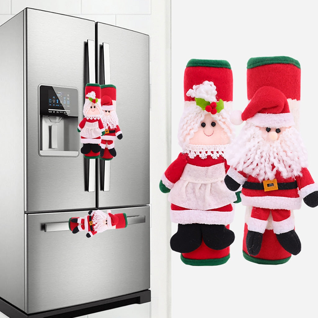 Christmas decoration refrigerator glove - Minihomy