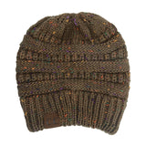 Knitted Ponytail Wool Hat for women