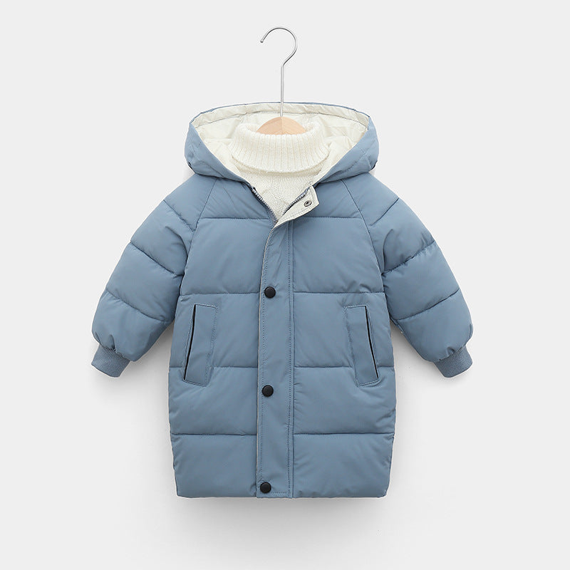 Children's Down Outerwear Winter Clothes Teen Boys Girls Cotton-Padded Parka Coats - Minihomy