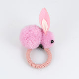 Hair ball rabbit hair ring