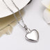 Heart-shaped diamond casket necklace pendant - Minihomy