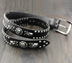 Personality Skull Rivet Cowhide Belt