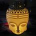 Buddha Head Aromatic Oil Burner Ceramic Aromatherapy Lamp Candle Aroma Furnace Oil Lamp Essential Home Deco Incense Burner - Minihomy