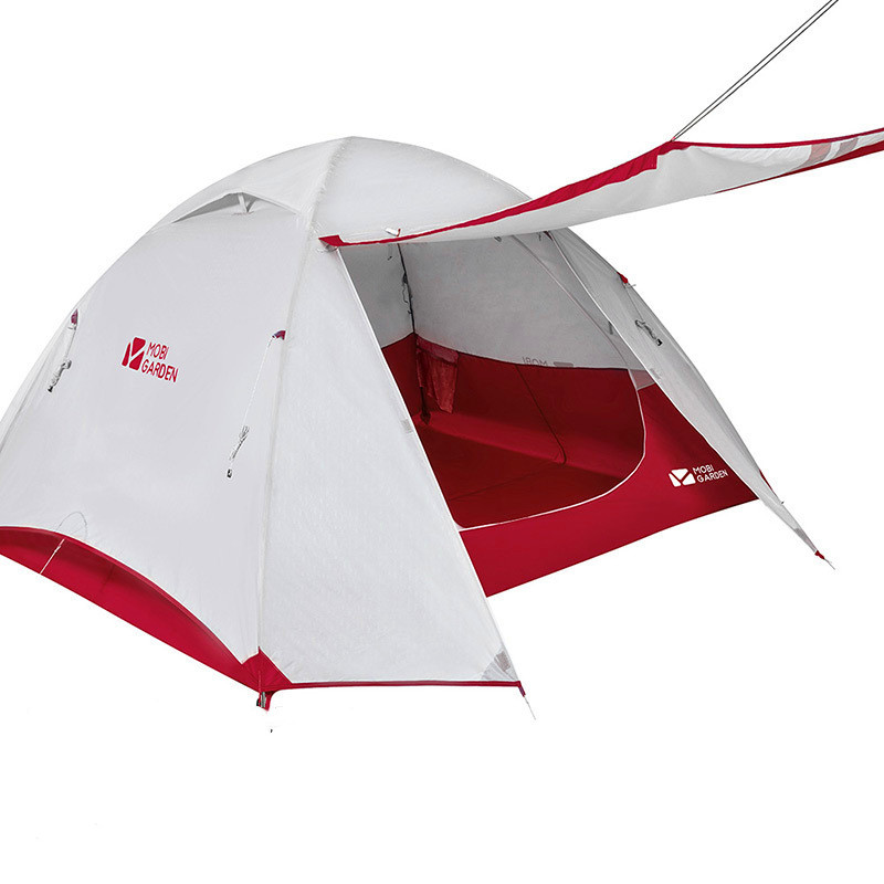 Mountaineering Camping Windproof And Rainproof Aluminum Alloy Three Season Double Deck Camping Tent - Minihomy