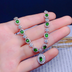 Natural Diopside Necklace Female Pendant S925 Pure - Minihomy