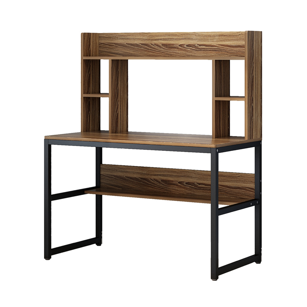 Computer Desk With Bookshelf 47-inch Home Office Desk Space-Saving Design - Minihomy