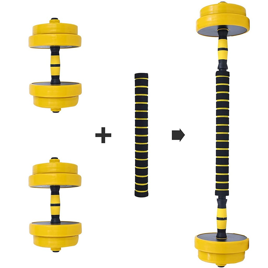 Adjustable Dumbbell Barbell Weight Pair, Free Weight, Multifunction, Home - Minihomy