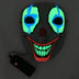 LED Mask Luminous Glowing Halloween Party Mask Neon EL Mask Halloween Cosplay Mask - Minihomy