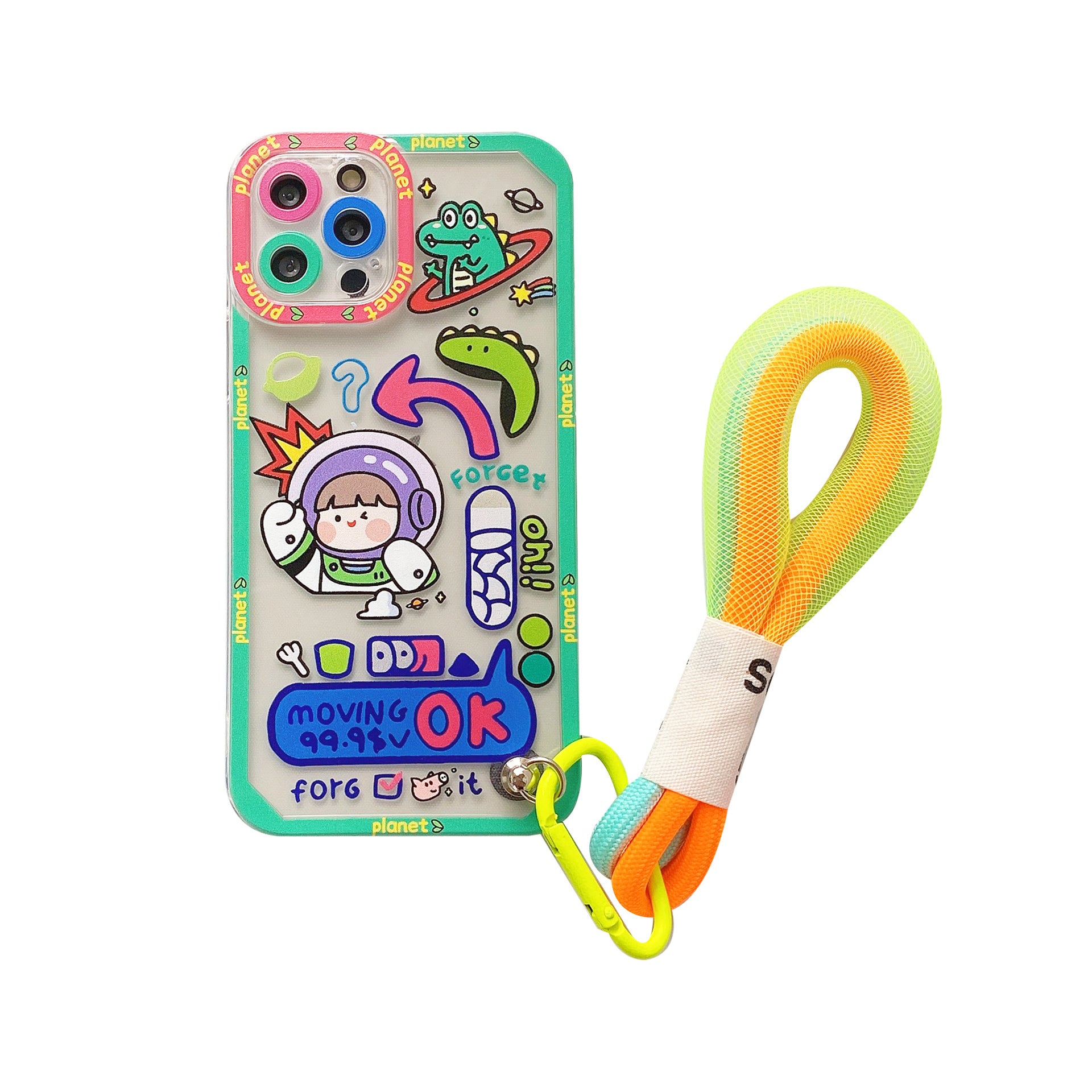 Cute Graffiti label tide Crocodile Case for iphone