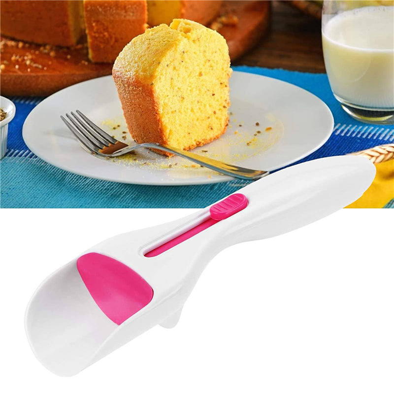 Cake Batter Scoop Can Push Labor-saving Cupcake Spoon Chocolate Sauce Batter Measuring Spoon - Minihomy