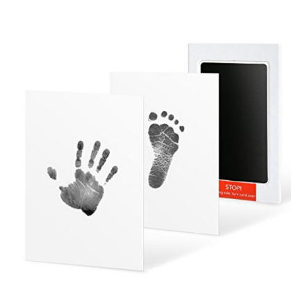 Non-toxic and wash-free baby ink watermarking oil fingerprints and footprints kit family souvenirs