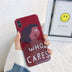 Han Feng wine red personality girl phone case - Minihomy