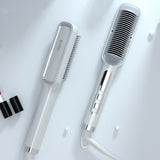 Negative ion hair straightening comb