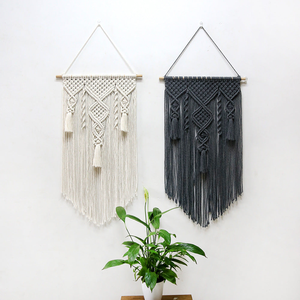 Nordic Wind Cotton Rope Woven Tapestry Home Decor Wall Hanging - Minihomy