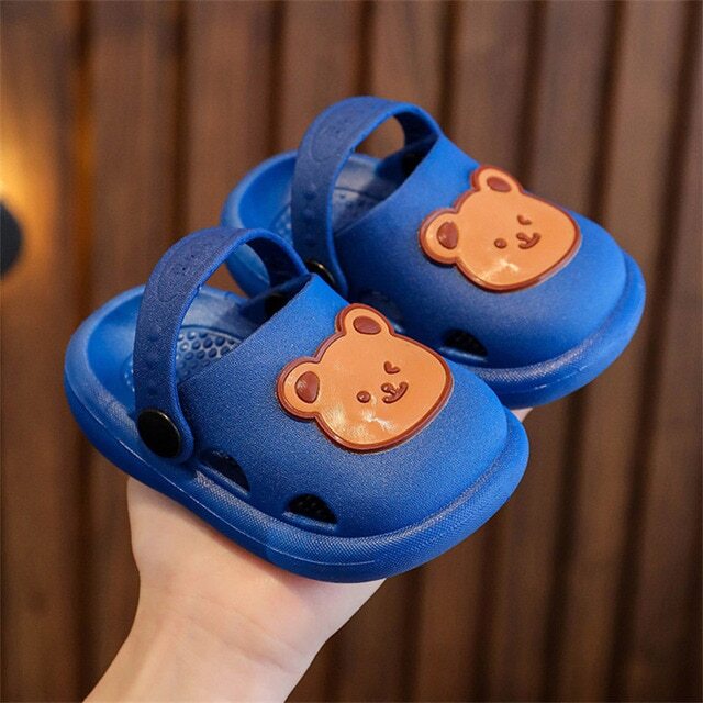 Cartoon Bear Walking Shoes Kids Boy Girl Summer Breathable Sandals