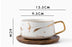 Creative Fresh Nordic Style Marble Matte Gold Ceramic Cup - Minihomy