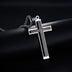 Double Cross Titanium Necklace Stainless Steel Pendant Jewelry - Minihomy