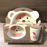 Bamboo fiber tableware children tableware