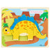 Baby Wooden Cartoon Dinosaur 3D Puzzle Jigsaw for Kids Montessori Early Learning Educational Puzzle Toys - Minihomy