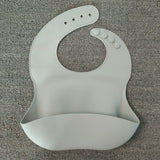 Soft Waterproof Silicone Baby Bib with Food Catcher, Baby Silicone Bib