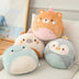 Cartoon Dinosaur Pig Bear Penguin Hands Warm Pillow Down Cotton - Minihomy