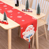 Christmas Table Flag Double Printing Snowman Table Mat - Minihomy