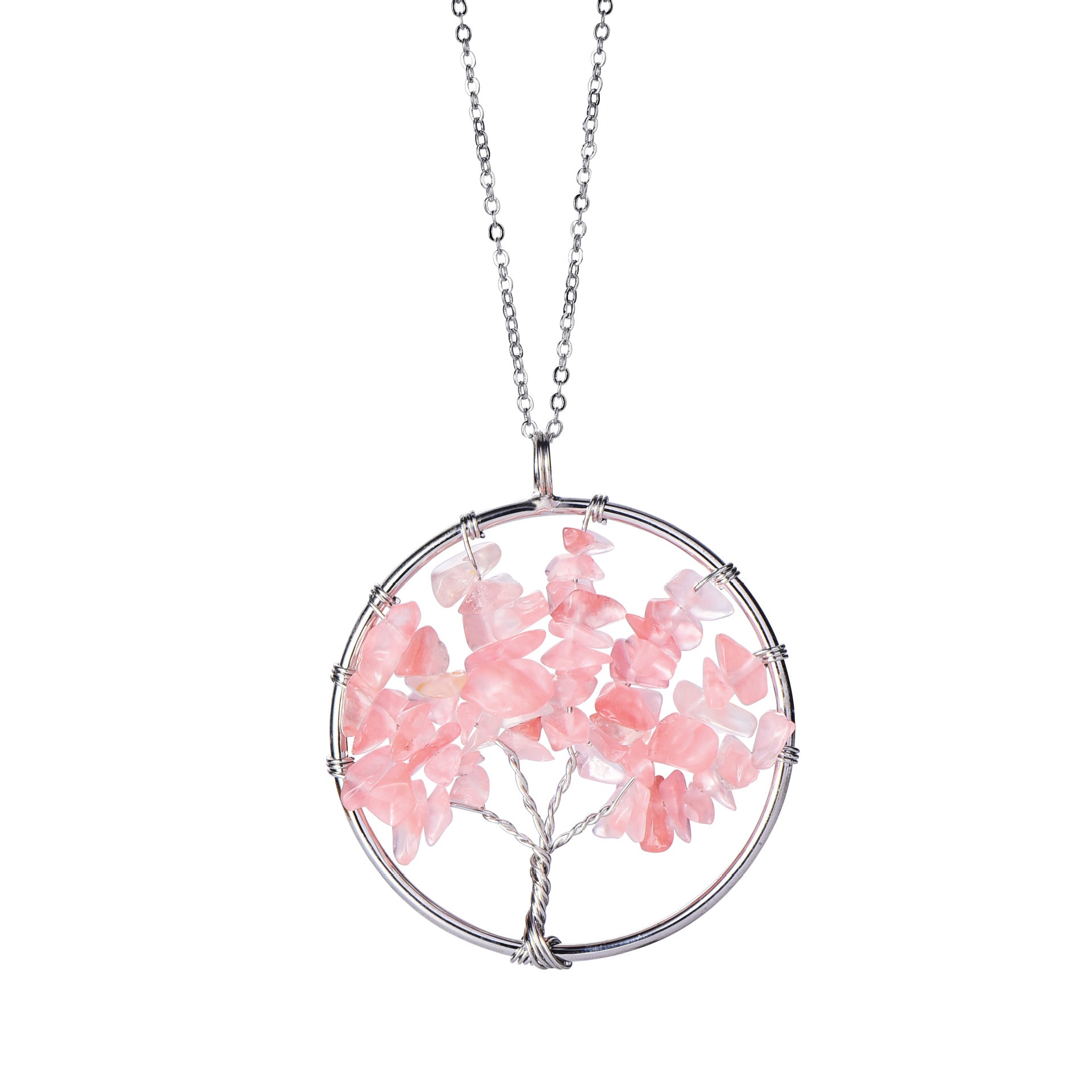 Hand Winding Tree Of Life Pendant Lucky Tree Jewelry - Minihomy