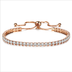 Cross-border  jewelry inlaid crystal push-pull bracelet ladies gold full diamond single-row jewelry - Minihomy