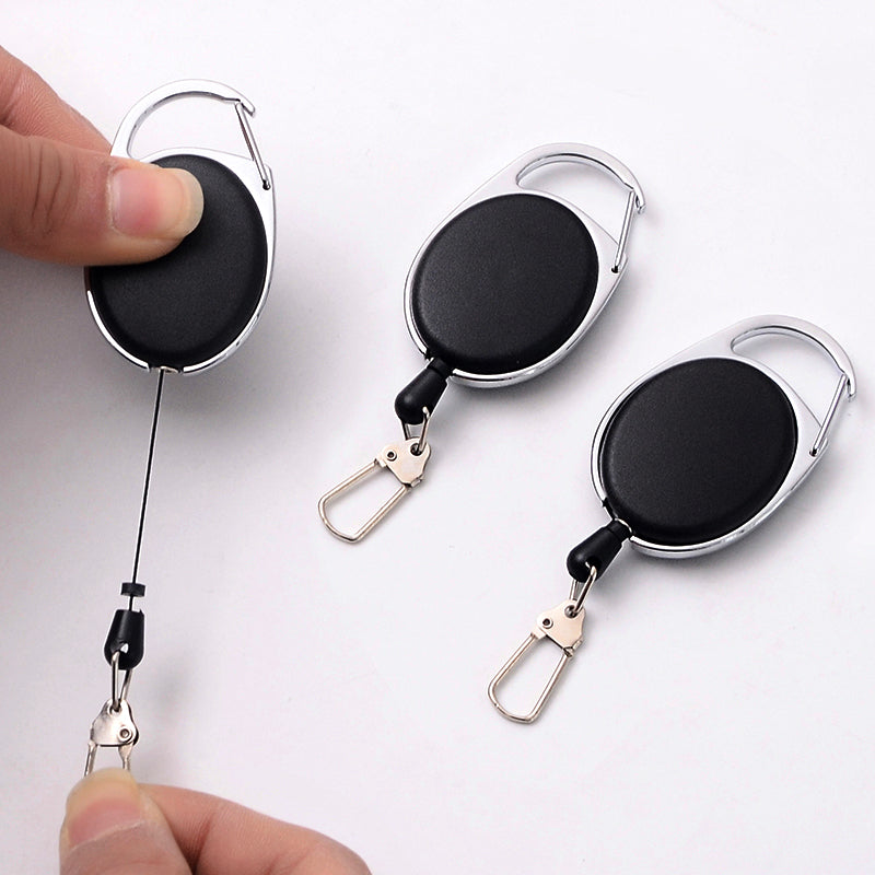 Creative Telescopic Wire Rope Key Ring Carabiner - Minihomy